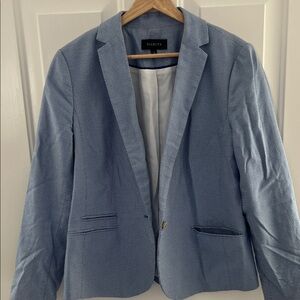 Talbots Light Blue Textured Blazer